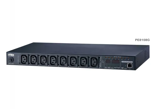 ATEN ALTUSEN PE8108G - Stromverteilungseinheit - Sonstige Elektroinstallationsartikel - Hochleistungs-Stromverteilungseinheit mit 8 Ausgängen und Ethernet-Anschluss für effiziente Energieverwaltung.