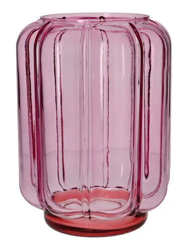 Giftcompany Dekovase Jacquard Vase Wave L rosa 24,5cm von GIFTCOMPANY