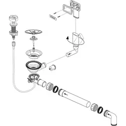 BLANCO Ablaufgarnitur 234068 mit C-overflow InFino von BLANCO