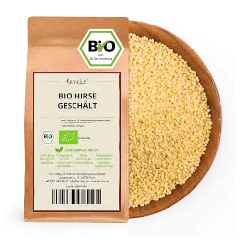 Kamelur Bio Hirse geschält (500g) hirse aus biologischem Anbau