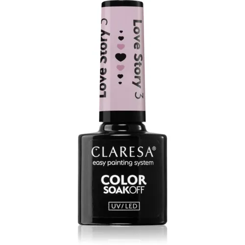 Claresa SoakOff UV/LED Color Love Story Gel-Nagellack Farbton 3 5 g