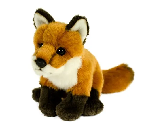 Kuscheltier Fuchs sitzend 25 cm - Plüschfuchs mit kuschelweichem Fell, waschbar bis 30°C, idealer Spielkamerad für Kinder und Sammler