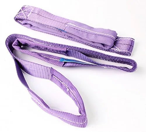 Rundschlinge Hebegurt Hebeband violett 1 m 1000 kg Hebebänder Gurt günstig 2 x