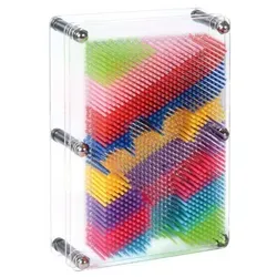 EDUPLAY 120734 Nagelbrett Regenbogen, bunt von EDUPLAY