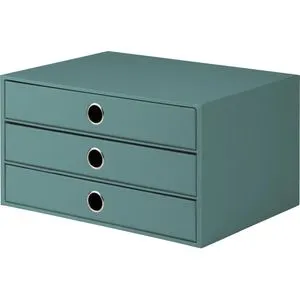 Rössler-Papier Schubladenbox 1524452383, S.O.H.O. A4 quer in grün von Rössler-Papier