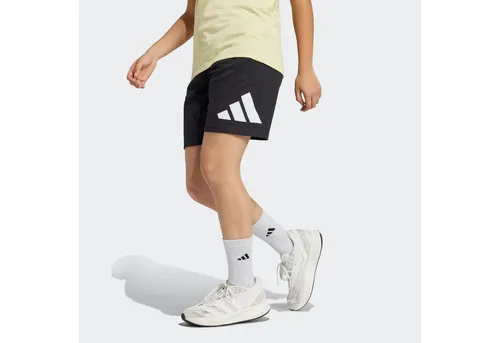 adidas Unisex Kinder Essentials Big Logo Shorts - Trainingsbekleidung mit elastischem Bund, aus 100 % Baumwolle und mindestens 70 % recycelten Materialien, ideal für Komfort und Nachhaltigkeit beim Spielen.
