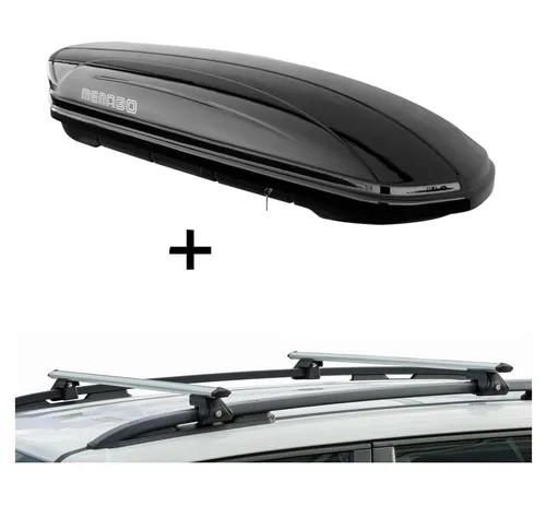 Dachbox MAA400L + Relingträger CRV135 für Chrysler 300 C SW ab 4