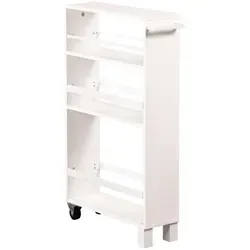 Kesper Nischenregal 24854, weiß, mit Rollen von Kesper