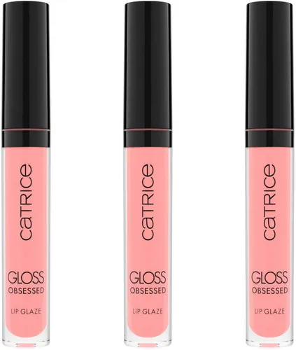 Catrice Lipgloss GLOSS OBSESSED LIP GLAZE, 3-tlg., angereichert mit Macadamia-Samenöl und Vitamin E, pflegt die Lippen