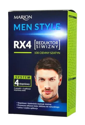 MARION MEN HERREN Anti Grau Haartönung BEHANDLUNG 4x15 ml 108 Dunkelbraun