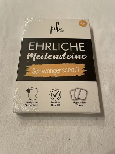 Pihu 30 Ehrliche Meilensteine Schwangerschaft - Meilensteinkarten - Neu OVP (S00