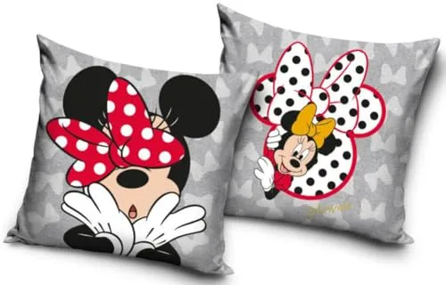 Carbotex Disney Dekokissen, Modell Minnie Kissenbezug, 40 x 40 cm