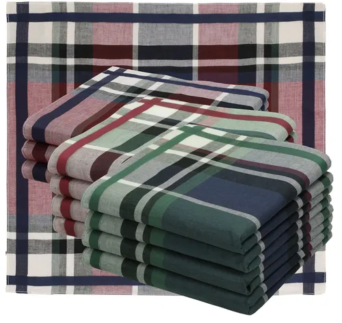 Betz Taschentuch Herren Stoff Taschentücher Set Leo 1 Dessin 02 Größe 40x40 cm, (12-St)