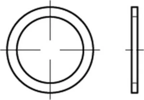 Reyher Dichtringe DIN 7603 Cu A 10 x 15 x 1 Cu (100 Stück)