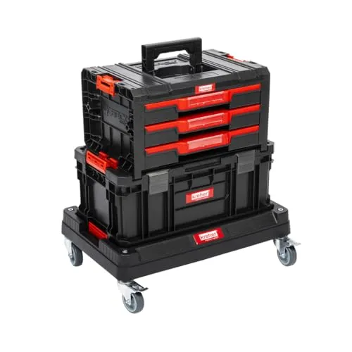 XL Werkzeugtrolley, Werkstattkoffer Set, Werkstattwagen Set aus
