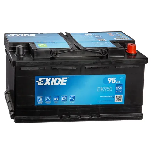 Exide 95Ah Autobatterie EK950 AGM 850A/EN 12V Start-Stop betriebsbereit NEU