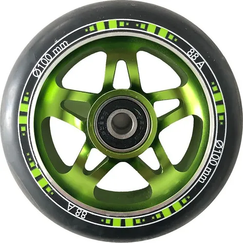 Schildkröt Stunt Scooter Kickless - Design: Forest - Roller / Kickboards, ideal für Stunts und Tricks im Skatepark mit hochwertiger HIC-Compression und robusten 100mm PU Rädern.