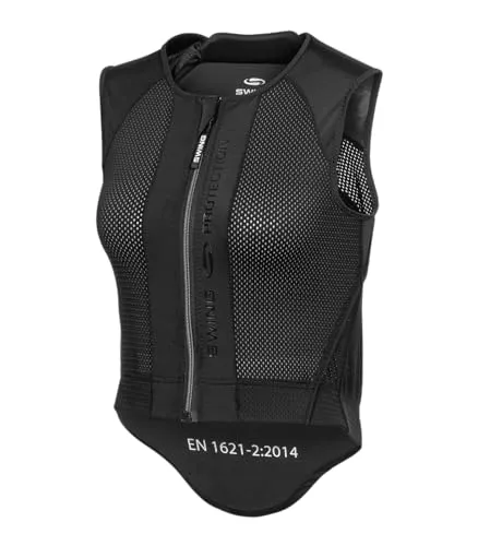 WALDHAUSEN Swing Rückenprotektor P24 Flex, schwarz, Gr. Kind XS - Reiterschutzkleidung für Kinder, flexibles Design für optimale Bewegungsfreiheit und zusätzlichen Schutz beim Reiten.