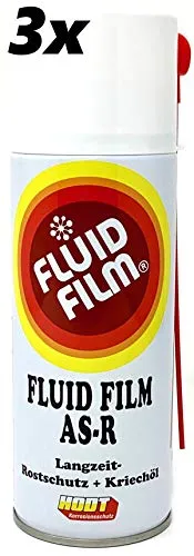 3x Fluid Film AS-R 400 ml Sprühdose + 1 Sonde 60cm Set - Haushaltsgroßgeräte mit bewährtem Rostschutz, ideal als Kriechöl zum Lösen von verrosteten Schrauben und zum Schutz vor Korrosion.