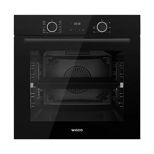 Wiggo WO-BFA610 Einbau-Backofen - Backofen mit 73 l, Airfryer-Funktion und 10 Kochfunktionen für vielseitige Zubereitung. Energieeffizient und einfach zu bedienen – ideal für jede moderne Küche!