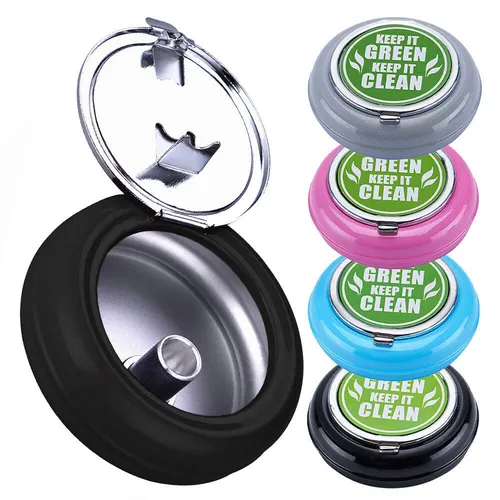 Taschen Aschenbecher Mini mit Deckel kleiner Reiseaschenbecher Glutkiller 4 x