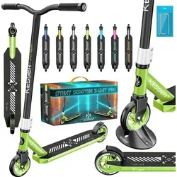 KESSER® Stunt Scooter X-Limit-Pro – 360° Lenkung für coole Tricks - Roller / Kickboards – Stunt Scooter mit ABEC 9 Kugellagern, rutschfester Trittfläche und stabiler Hinterradreibungsbremse, ideal für Kinder und Erwachsene, die Spaß an Tricks haben.