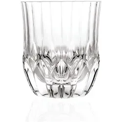 Set 6 Stück Gläser Adagio DOF 350 ML - Elegantes Set aus 6 stapelbaren Gläsern für heiße und kalte Getränke, ideal für jede Gelegenheit. Hochwertiges Glasdesign aus Italien, perfekt für stilvolle Tischdekoration.