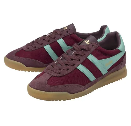 Gola Tornado Sneaker Women windsor wine/sea mist (RE) 6 - Freizeitschuhe & Sneaker für Damen mit strapazierfähigem Nylon und Wildleder, ideal für stilvolle Bequemlichkeit im Alltag.