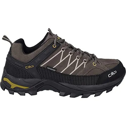 CMP Rigel Low Trekking Shoes WP fango (Q906) 41 - Wasserdichte Wanderschuhe für Herren, ideal für Trekking und Outdoor-Aktivitäten. Mit innovativer CMP FullOn GRIP Sohle für optimalen Halt und verstärktem Knöchelbereich für zusätzlichen Komfort.
