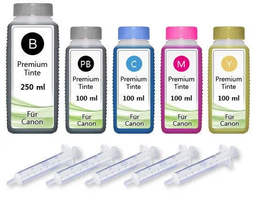 650ml NACHFÜLL TINTE für CANON PIXMA IP7250 MG5450 MG5550 MG6450 MG6650 MG7550