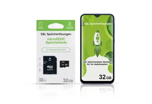 Tec-Expert microSD Karte S&L für Samsung Galaxy A10 Speicherkarte (32 GB, Class 10, microSDHC)