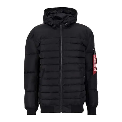 Alpha Industries Hooded Puffer FN Winterjacke für Herren Black