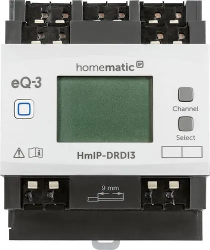 Dimmaktor für Hutschienenmontage - 3-fach (HmIP-DRDI3) - SmartHome Dimmer für Hutschienenmontage, ideal für LED und Glühlampen, ermöglicht stufenloses Dimmen und erhöht den Komfort in Ihrem Zuhause.