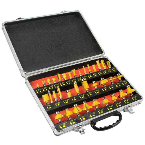 Fräser Set 35tlg Holzfräser Oberfräse Schaftfräser Werkzeugkoffer