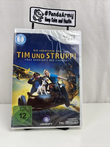 Die Abenteuer von Tim und Struppi: Das Geheimnis der Einhorn für Nintendo Wii - Action & Abenteuer Spiel von Ubisoft, erlebe spannende Missionen mit Tim und Struppi, USK ab 12 Jahren, perfekt für Fans der Comicreihe.