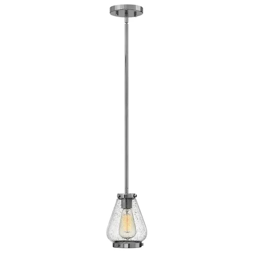 Elstead Finley Hängeleuchte E27 1-fach Chrom - Elegante Beleuchtung für jeden Raum - Lampen - Hochwertige Hängeleuchte in modernem Chrom-Design, ideal für stilvolle Akzente in Ihrem Zuhause.