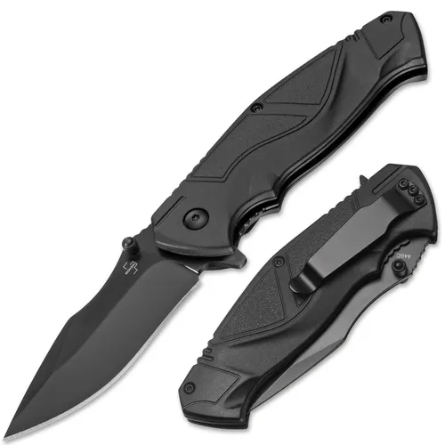 BÖKER PLUS All Black Pro Taschenmesser – Taktisch & Faltbar