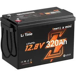 LiTime 12V 320Ah LiFePO4 Batterie mit Bluetooth