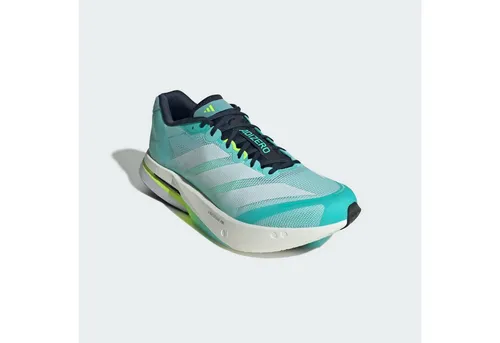 Adidas ADIZERO BOSTON 13 - Blau, schneller Laufschuh - Laufschuhe mit atmungsaktivem Mesh-Obermaterial und ENERGYRODS für optimale Energierückgabe. Ideal für intensive Trainingseinheiten und Wettkämpfe.