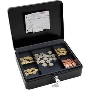 Wedo Geldkassette 145421H, Größe 4, mit Zylinderschloss