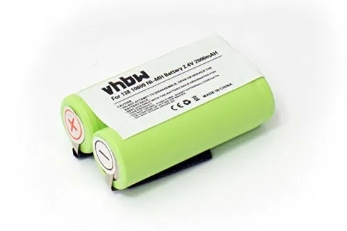vhbw Akku kompatibel mit Braun 8970, 6522, 6525 Rasierer (2000 mAh, 2,4 V, NiMH)