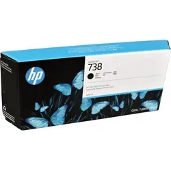 HP Tinte 498N8A 738 schwarz (300ml) - Druckerpatronen mit 300ml Inhalt, ideal für hochwertige Drucke und kompatibel mit HP DesignJet T 850 & T 950 Serien.