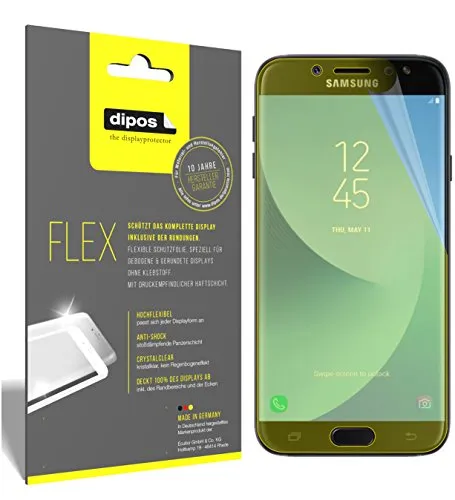 dipos I 3X Schutzfolie 100% kompatibel mit Samsung Galaxy J7 Pro Folie (Vollständige Displayabdeckung) Displayschutzfolie