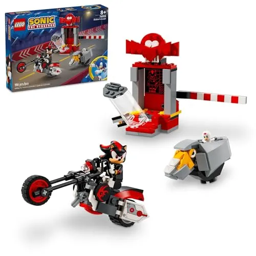 LEGO 76995 Shadow the Hedgehog Flucht - Kreatives LEGO Set mit 196 Teilen für spannende Abenteuer. Inkl. 1 Minifigur, ideal für Kinder ab 8 Jahren. Perfekt für stundenlangen Spielspaß und das Bauen einzigartiger Szenarien.