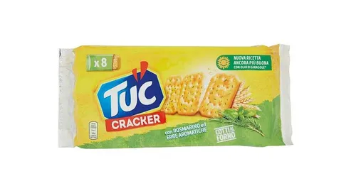 Tuc Cracker mit Rosmarin und aromatischen Kräutern gebacken salziger Snack 250g