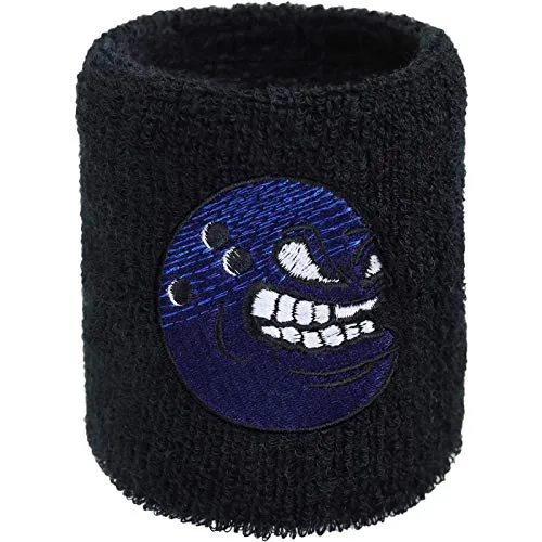 Schweissband mit Bowlingkugel Stickerei Bestickt & Absorbierendes Frottee Designer Schweißband | Wristband Bowling Ball Zubehör Armband Geschenk Bowlingspieler Schweiß-Armband