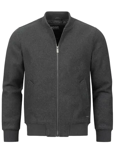 Indicode Herren INAltonius Übergangsjacke mit Reißverschluss | Herrenjacke Jacke für Männer Grey Mix, XL