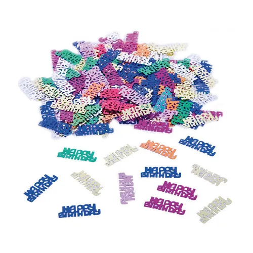  Konfetti Happy Birthday, bunt gemischt, Tischdeko Geburtstag 1Kg=213,57 EUR