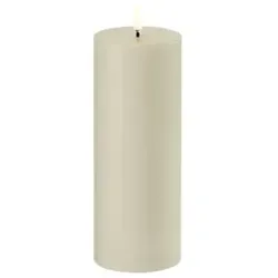 Produktbild Uyuni LED Stumpenkerze 7,8x20cm oyster grey