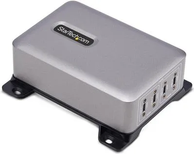 StarTech.com 4-Port USB-C Ladegerät – 140W EPR pro Port - Multimedia Ladegerät mit 4 USB-C Anschlüssen für schnelles Laden von bis zu 4 Geräten gleichzeitig; ideal für Büros und Besprechungsräume.